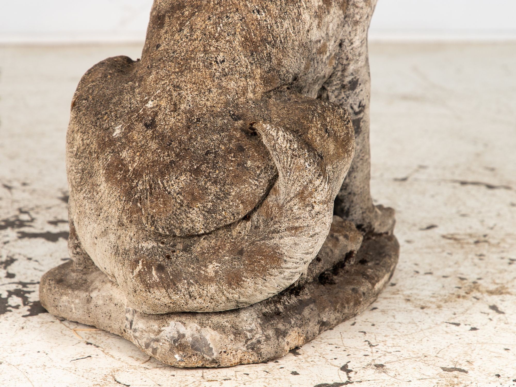 Large Concrete Shepherd Dog Garden Ornament, English mid 20th Century
