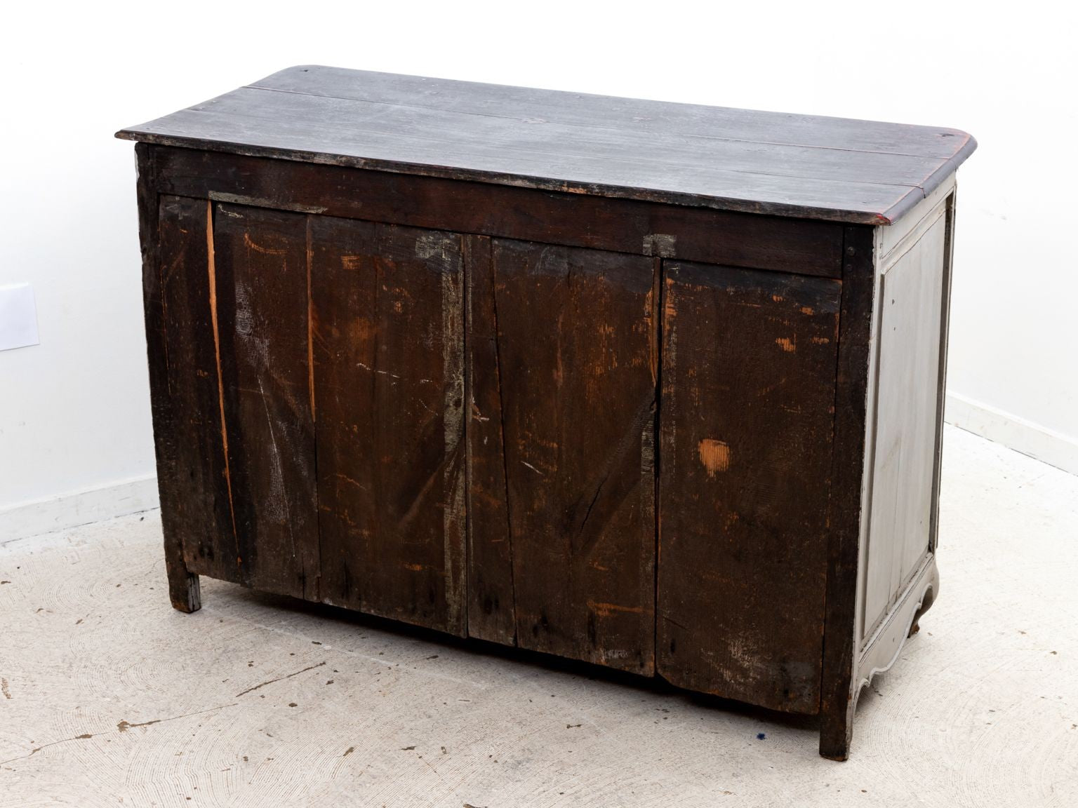French Louis XIV Style Gray Painted Commode, Late 19th Century