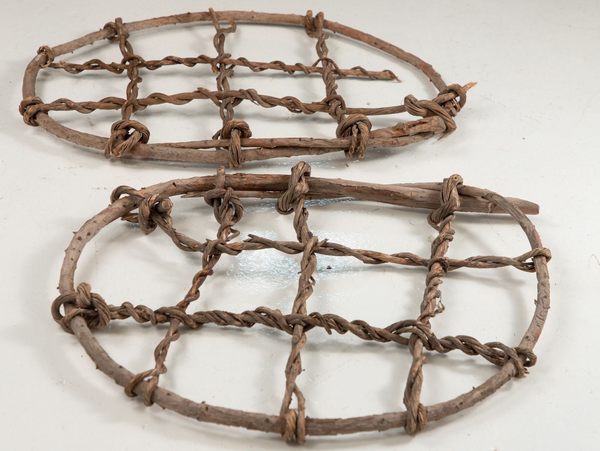 Pair of Vintage Swedish Snow Shoes, early 20th Century