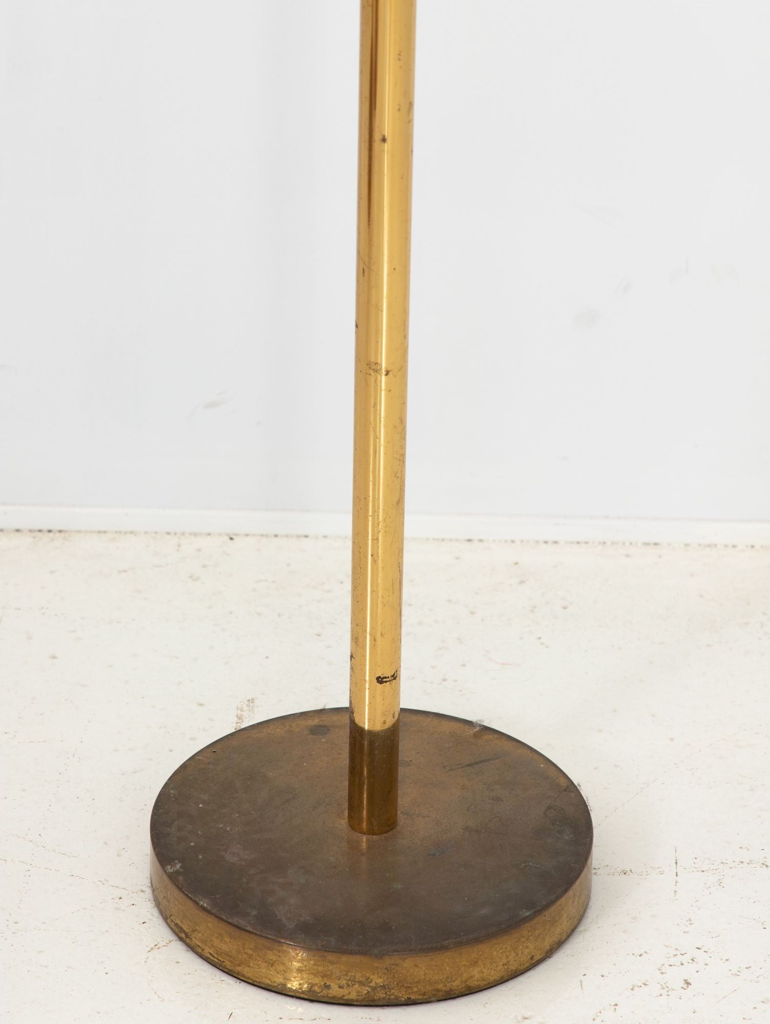Vintage Brass Floor Lamp, France mid 20th Century