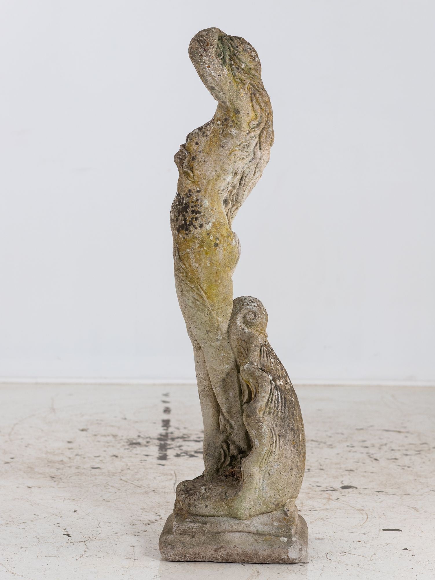 Composite Stone Figure of Venus Emerging from a Shell, England Mid 20th C.