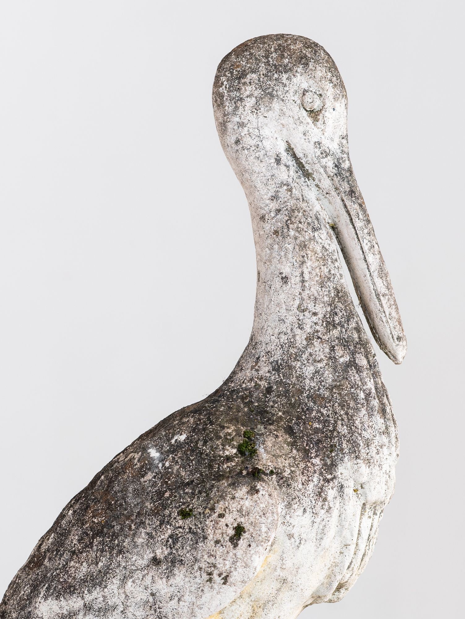 Reconstituted Heron or Crane Sculpture, French 1950s–60s