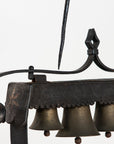 Wrought Iron Latten Bell Stand, Three Tier, English Late 19th C.