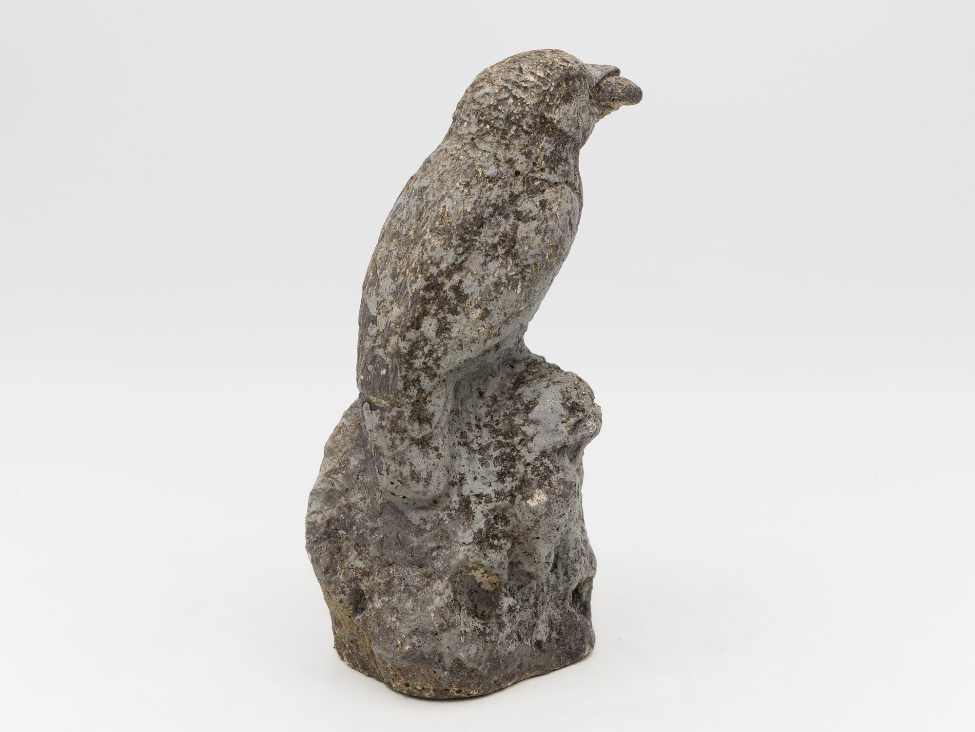Reconstituted Stone Raven, English Mid 20th C.
