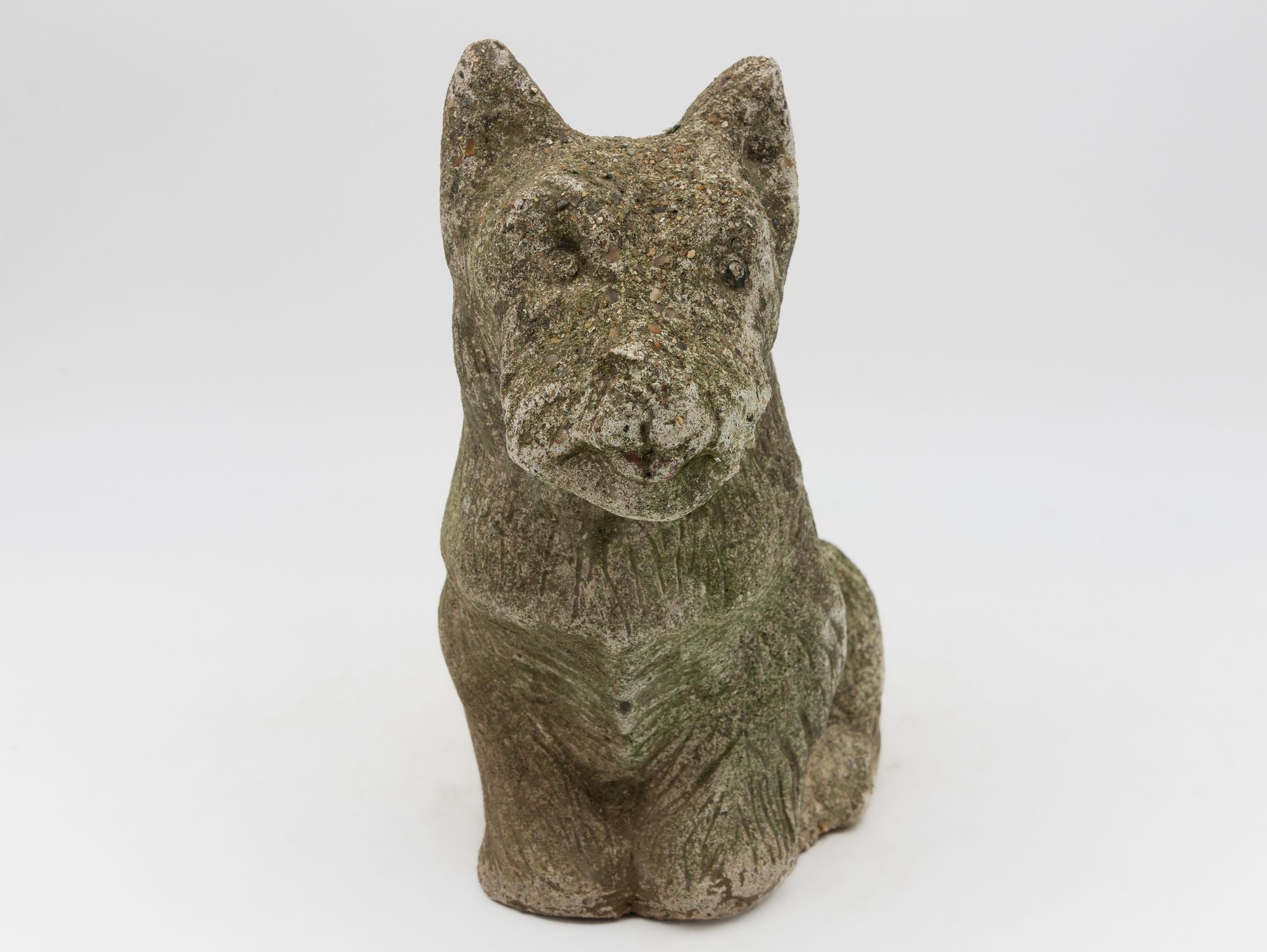 Composite Stone Scottie or Westie Dog, English Mid 20th C.