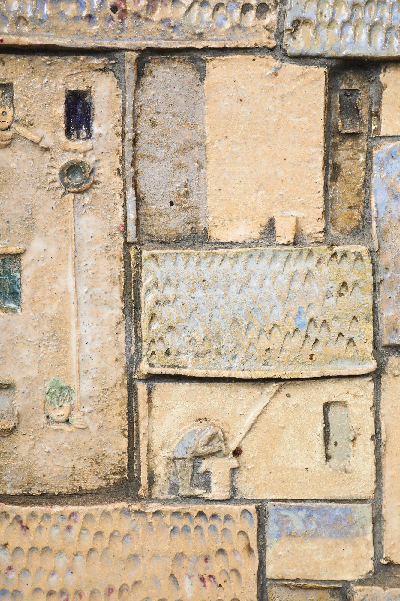 20th Century Glazed Studio Pottery Plaque (France, c. 1960)