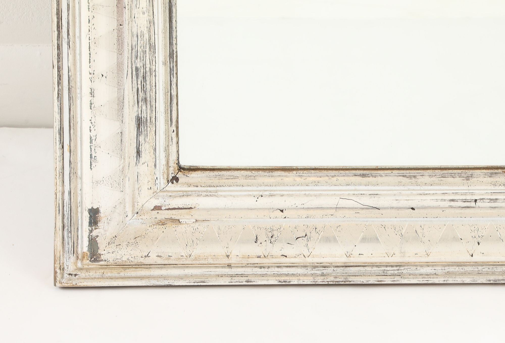 French Silver Gilt Louis Philippe Mirror, Late 19th C.