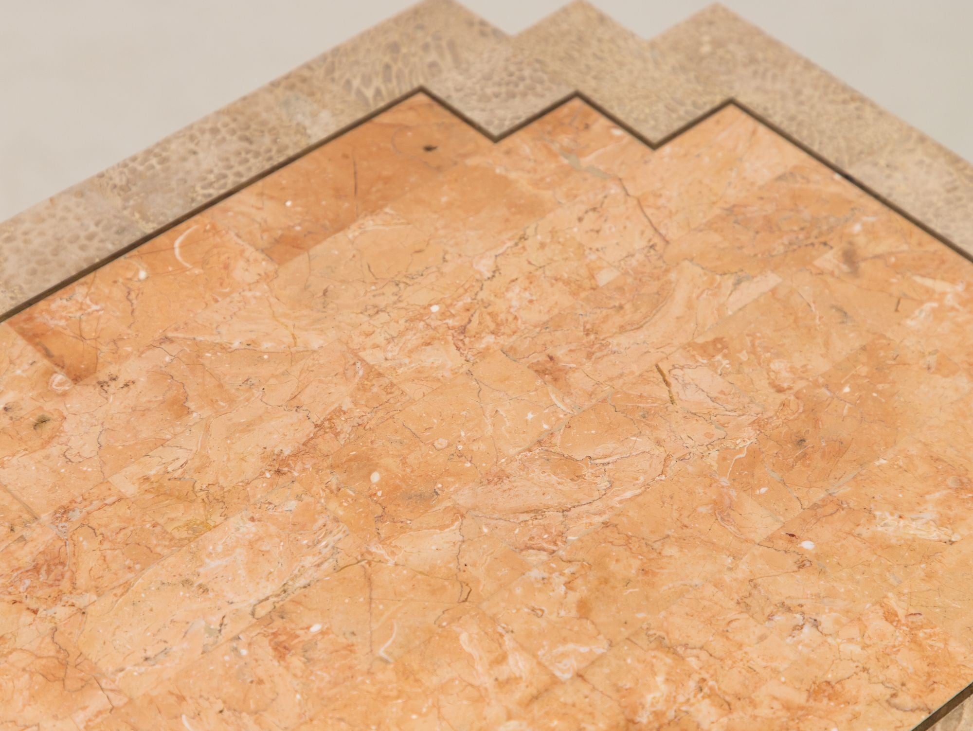 Tessalated Travertine Cabinet, Late 20th C