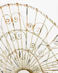 Victorian Style White Wirework Pair of Chairs and Cafe Table, France 1960