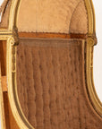 French Louis XV Style Carved Balloon Porters Chair, 19th Century