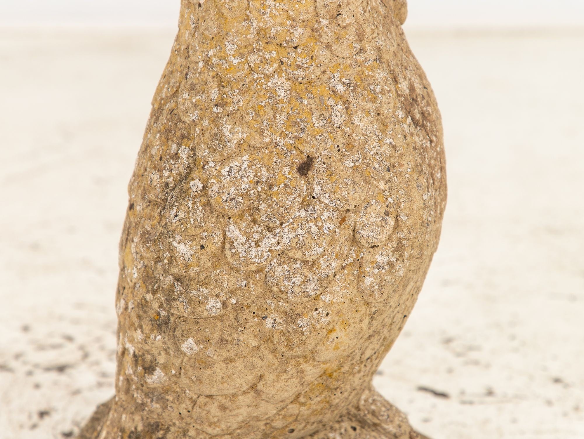 Vintage Stone Owl Garden Ornament
