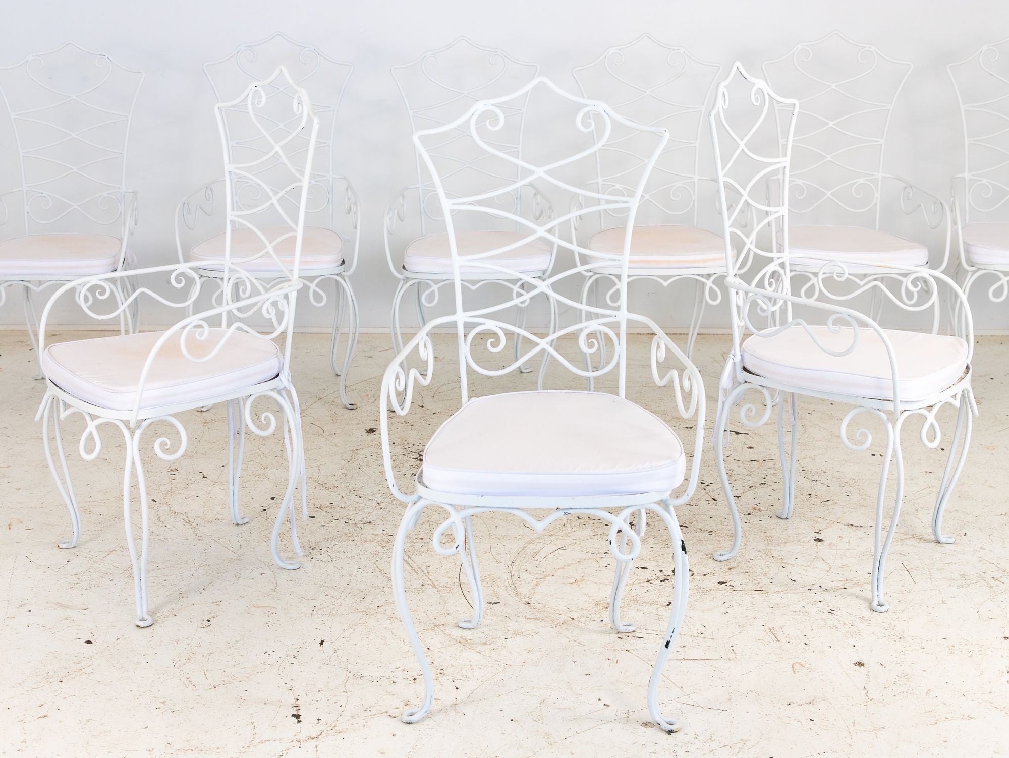 Rene Drouet French Bistro Chairs, Mid 20th Century, Pair