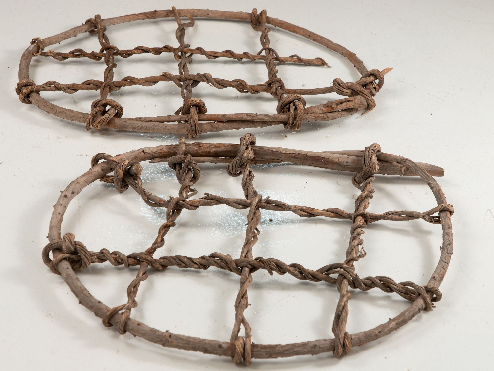 Pair of Vintage Swedish Snow Shoes, early 20th Century