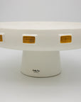 White and Gold Toggle Bowl by Handley Drive, Short