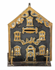 Antique Brass House Coin Bank