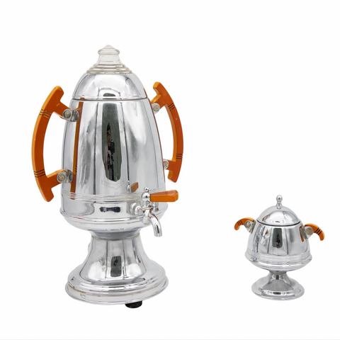 Art Deco Percolator and Sugar Bowl