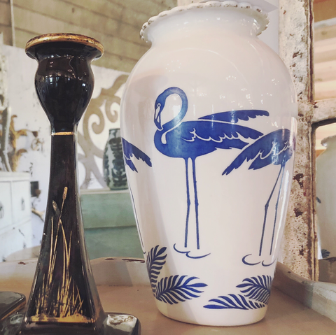 RT Flamingo Vase in Blue