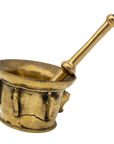 Antique Vintage Brass Mortar and Pestle