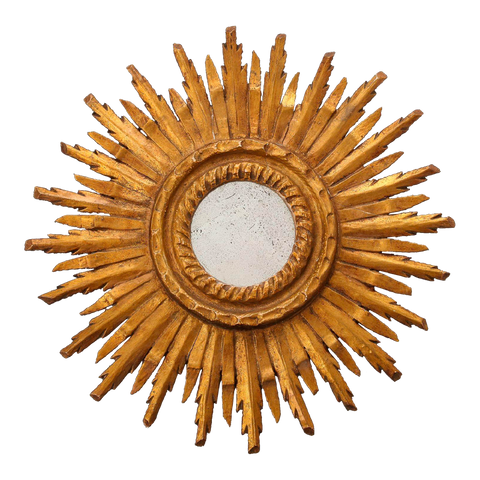 Early 20th Century French Sunburst MIrror