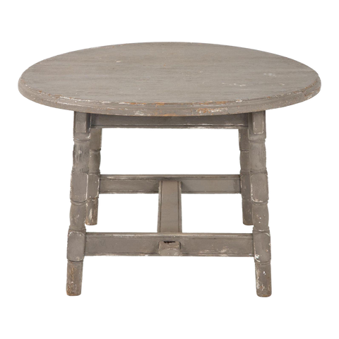 Early 20th Century Painted Gray Low Table