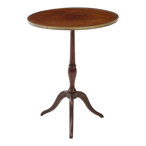 French Gueridon Round Pedestal Side Table, 1940s