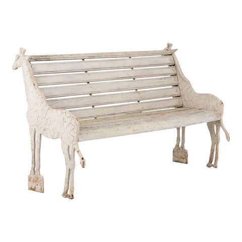 Giraffe Bench from Colchester Zoo in England, 20th Century