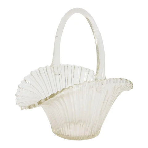 Glass Dish in the shape of a Basket