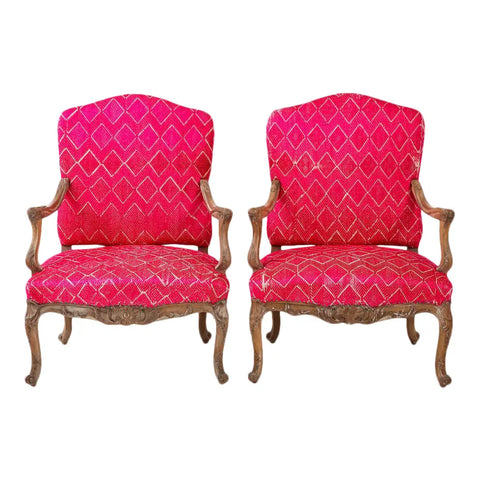 Pair Of Antique Louis XV Chairs