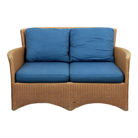 Lloyd Loom Wicker Style Loveseat