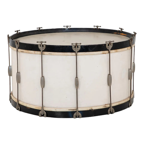 Mid 20th Century White Drum