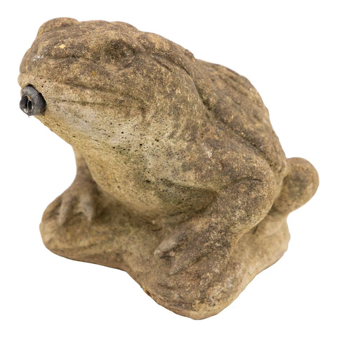 Reconstituted Stone Frog Fountain Garden Ornament, 20th Century