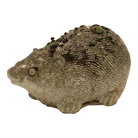 Reconstituted Stone Hedgehog Garden Ornament, 20th Century