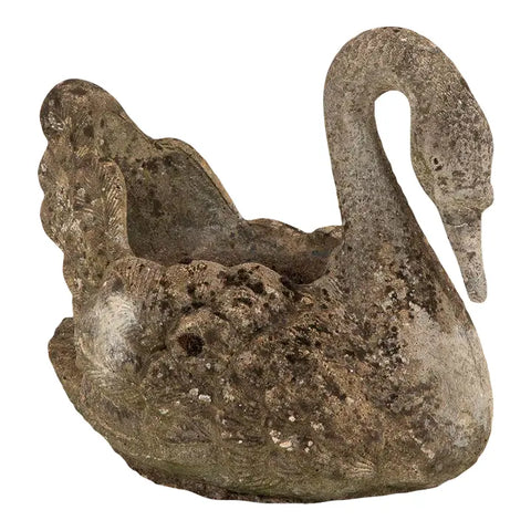 Reconstituted Stone Swan Planter, French mid 20th Century