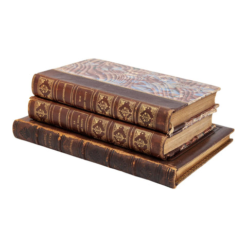 Set of Vintage Leather Bound Books