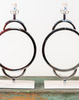 Modern Nickel & Marble Jamie Young Lamp
