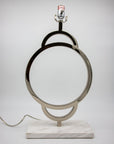 Modern Nickel & Marble Jamie Young Lamp