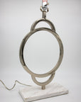 Modern Nickel & Marble Jamie Young Lamp