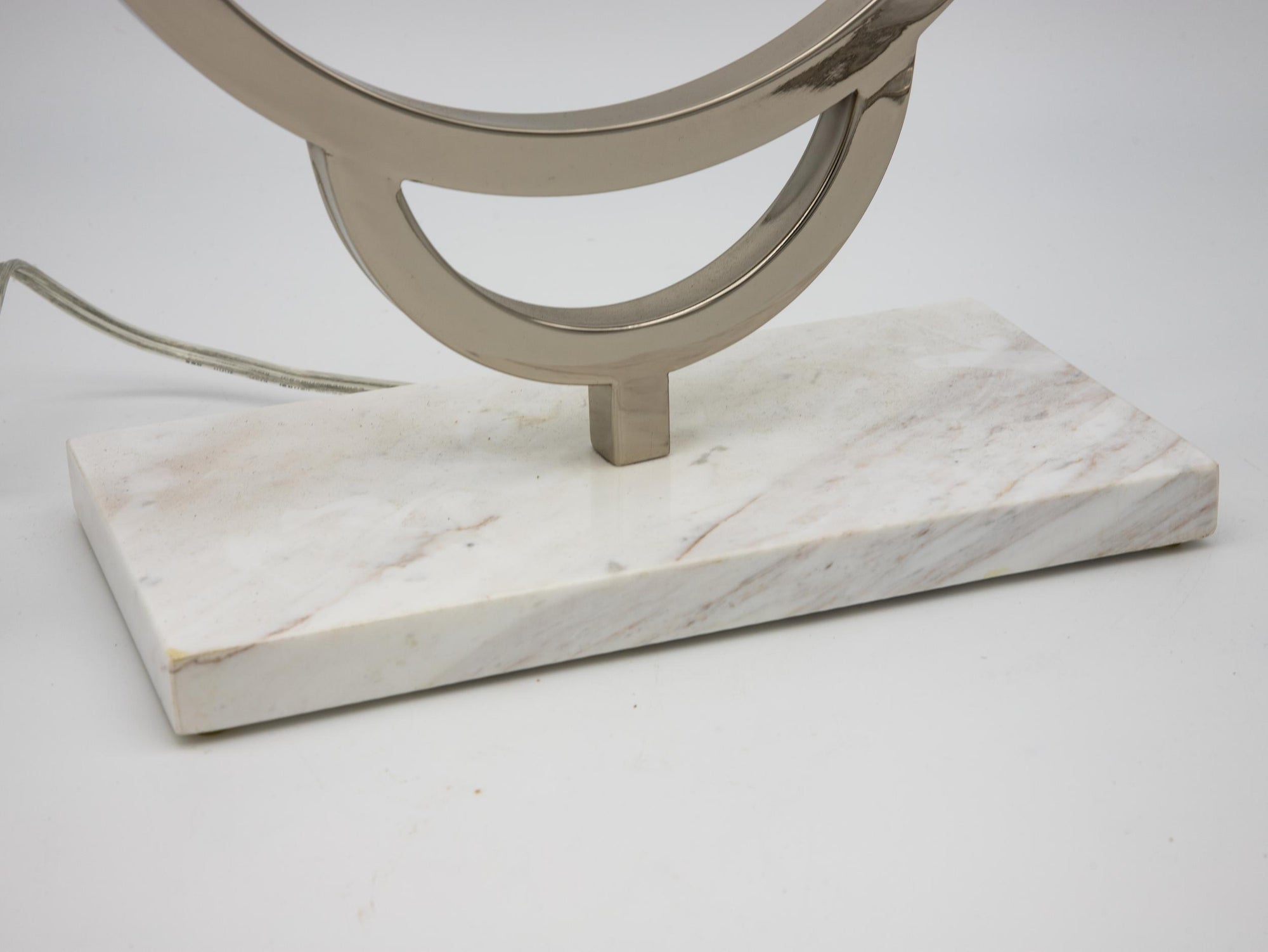 Modern Nickel &amp; Marble Jamie Young Lamp