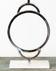 Modern Nickel & Marble Jamie Young Lamp