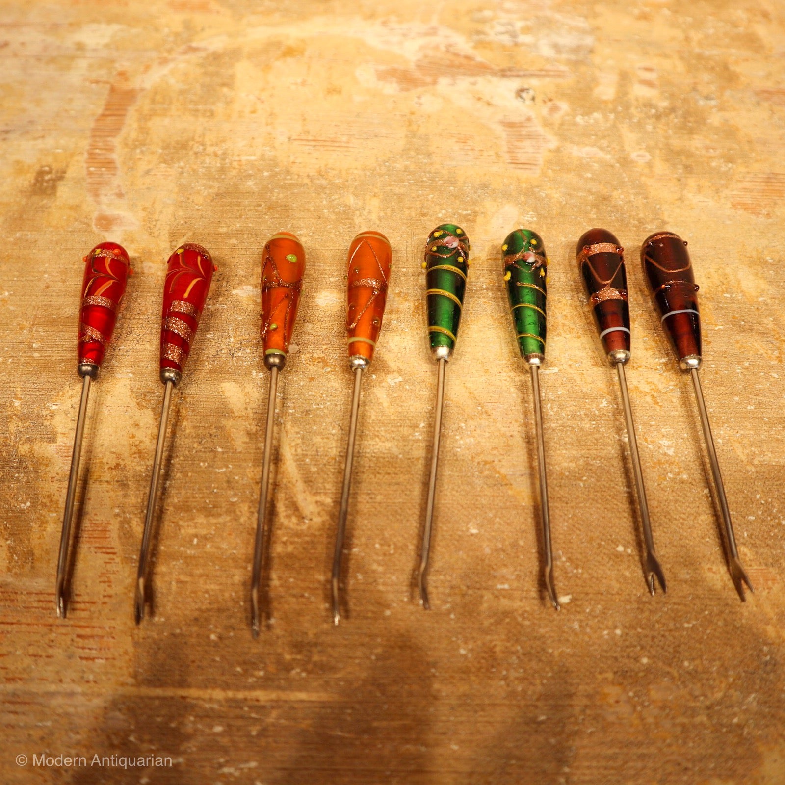 RT Murano Glass Cocktail Picks