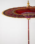 Gold Umbrella with Rainbow Accent