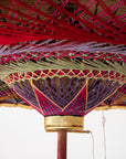Gold Umbrella with Rainbow Accent