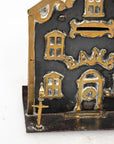 Antique Brass House Coin Bank