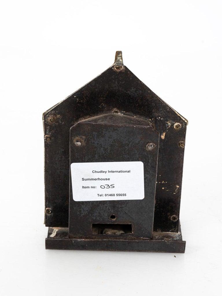 Antique Brass House Coin Bank